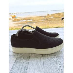 Black Slip-On Women's Sneakers